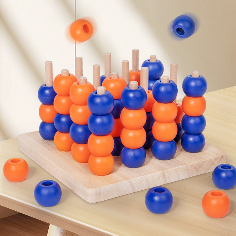 Party Games Board Game - Wooden Toy Gobang 3D Connect Four