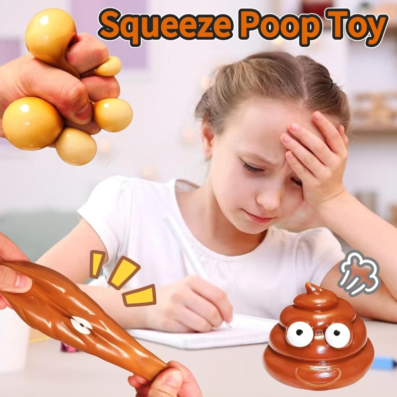 Cute Fidget Squeeze Poo Toy St - Party Games Adults Funny avaliação e preço