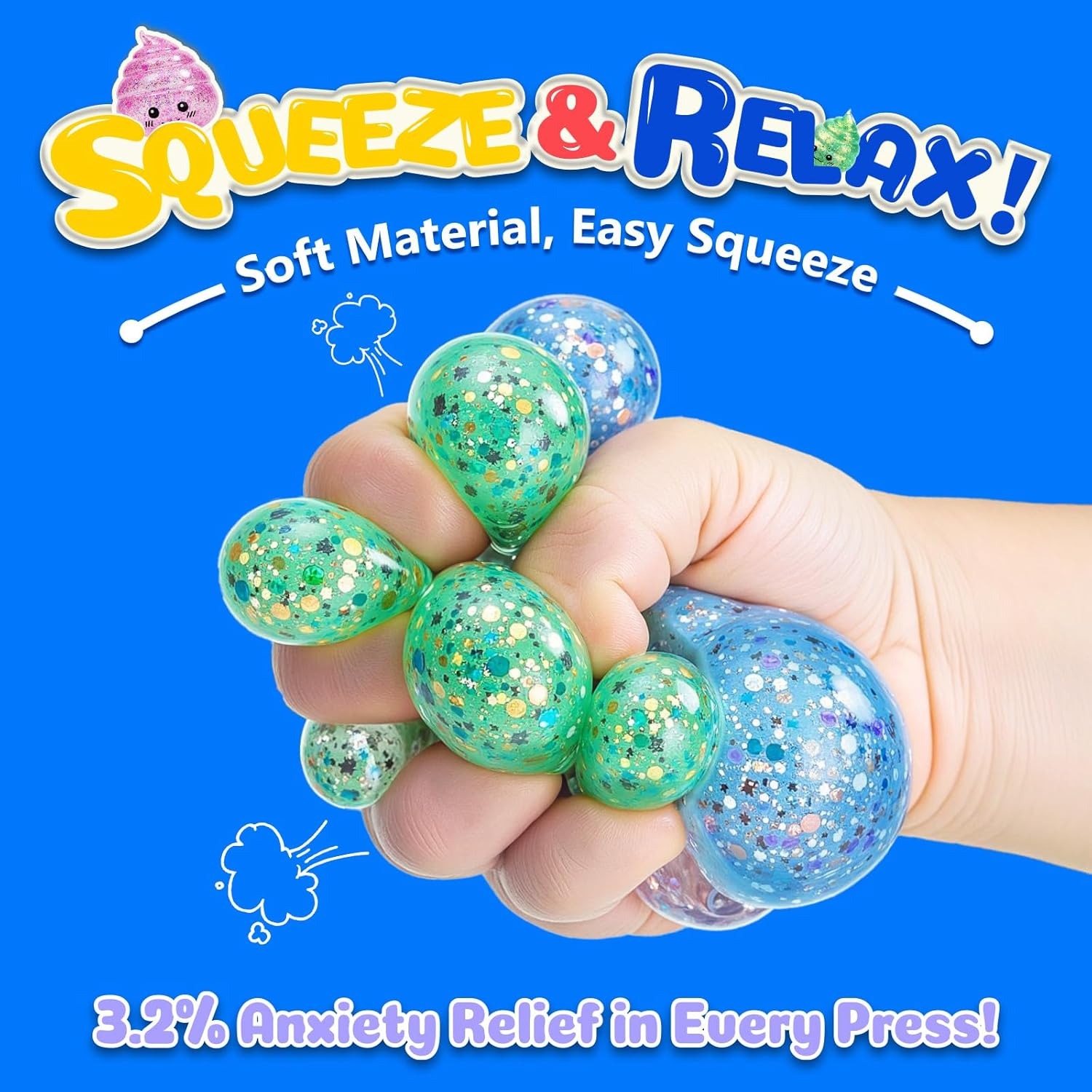 Novelty Squishy Poo Stress Bal - Party Games Adults Funny avaliação e preço
