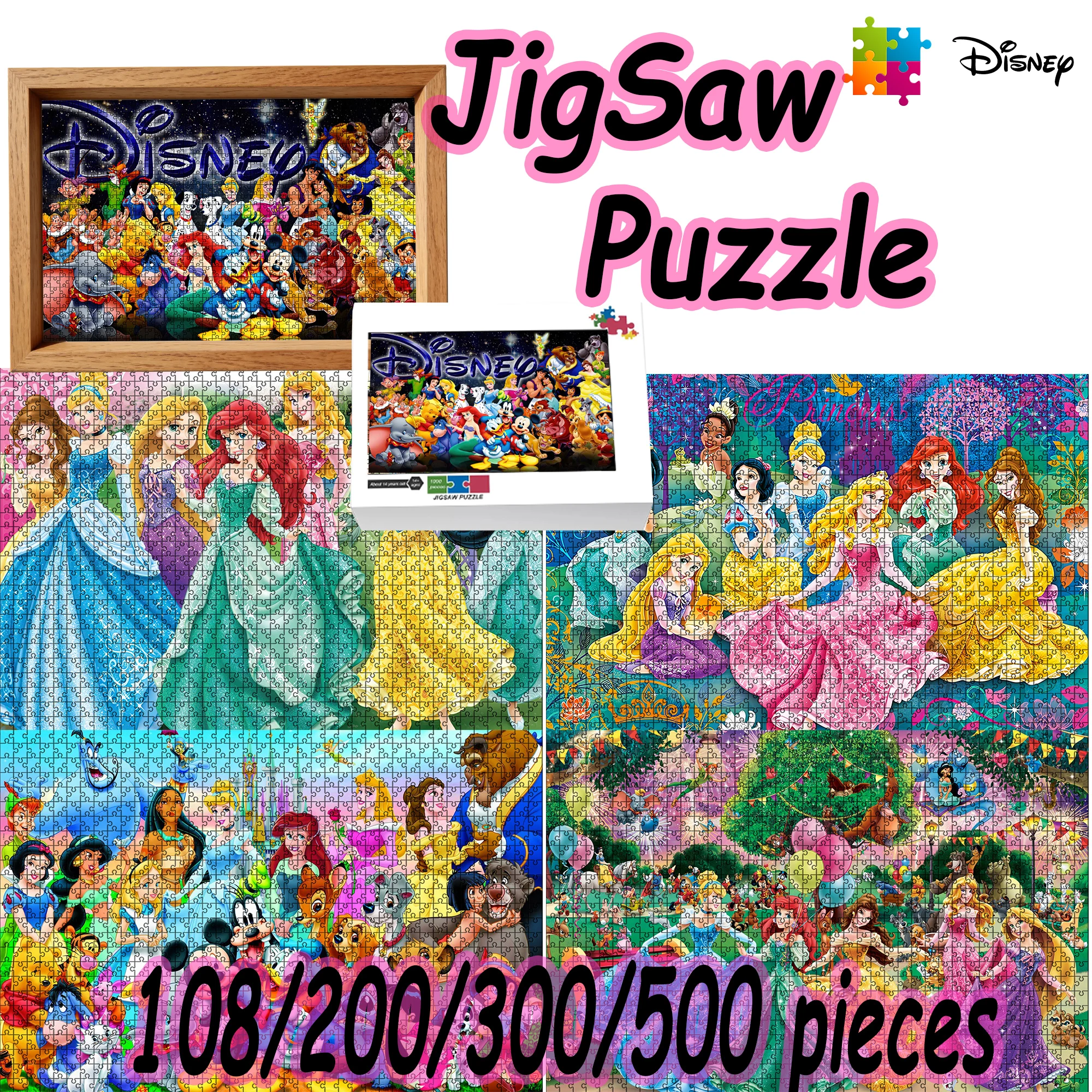 Disney Princess Puzzle 108/200 - Party Games Board Game avaliação e preço
