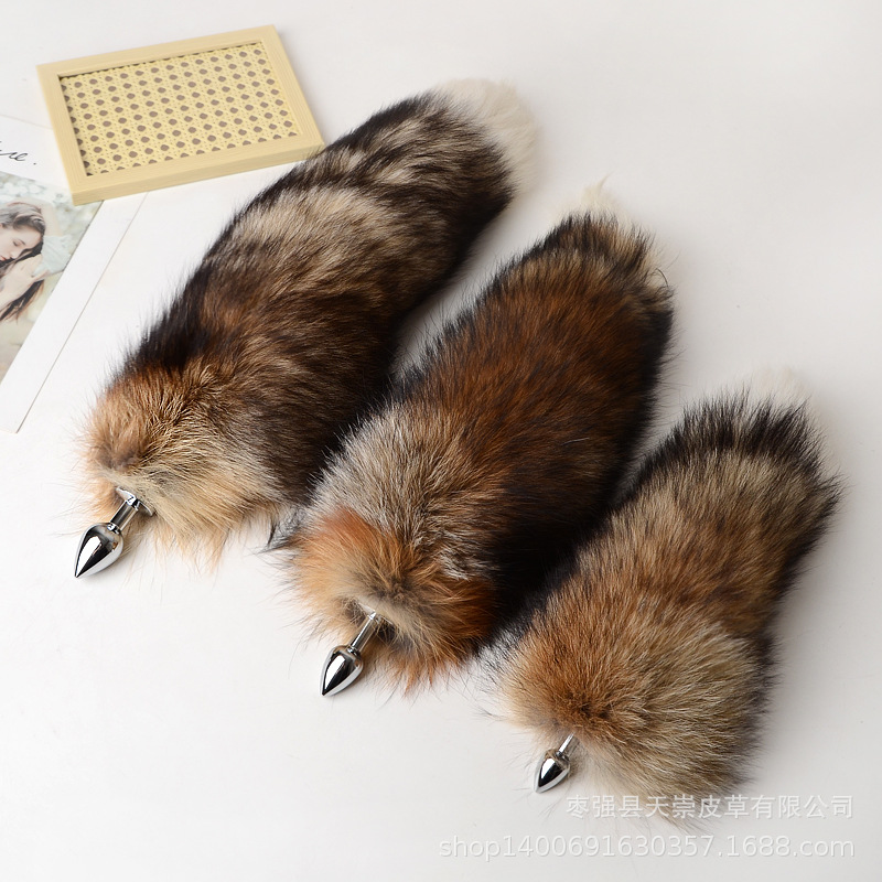 30-100cm Sexy Real Fox Tails w - Party Games Adults Funny avaliação e preço