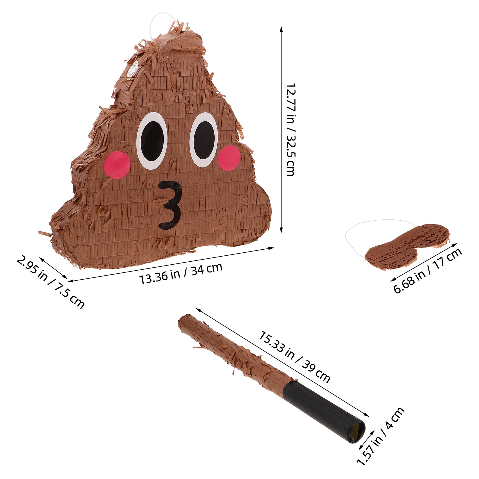 1Set Funny Poop Pinata with St - Party Games Adults Funny avaliação e preço