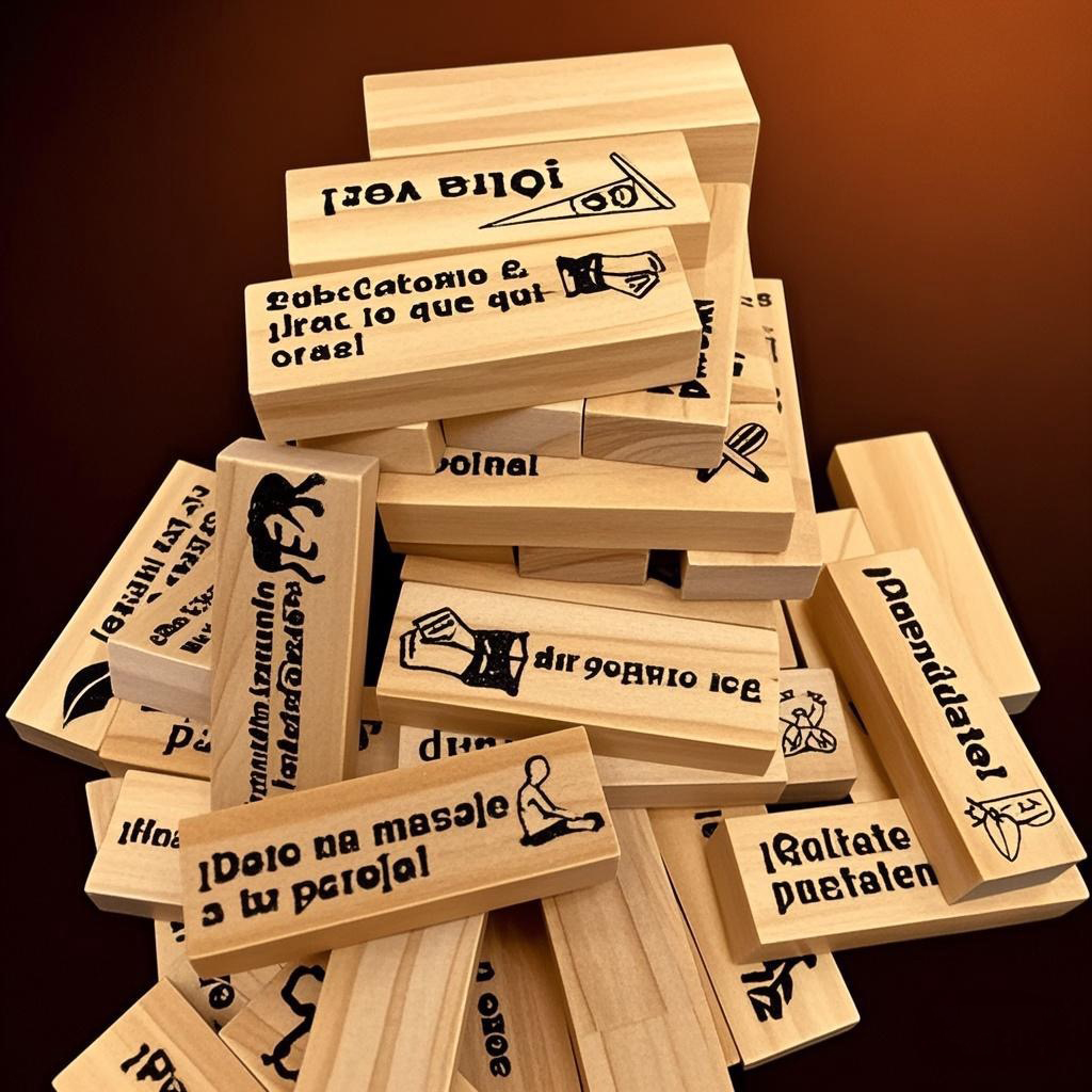Block Tower Game Couple Activi - Party Games Ideas For Adults avaliação e preço