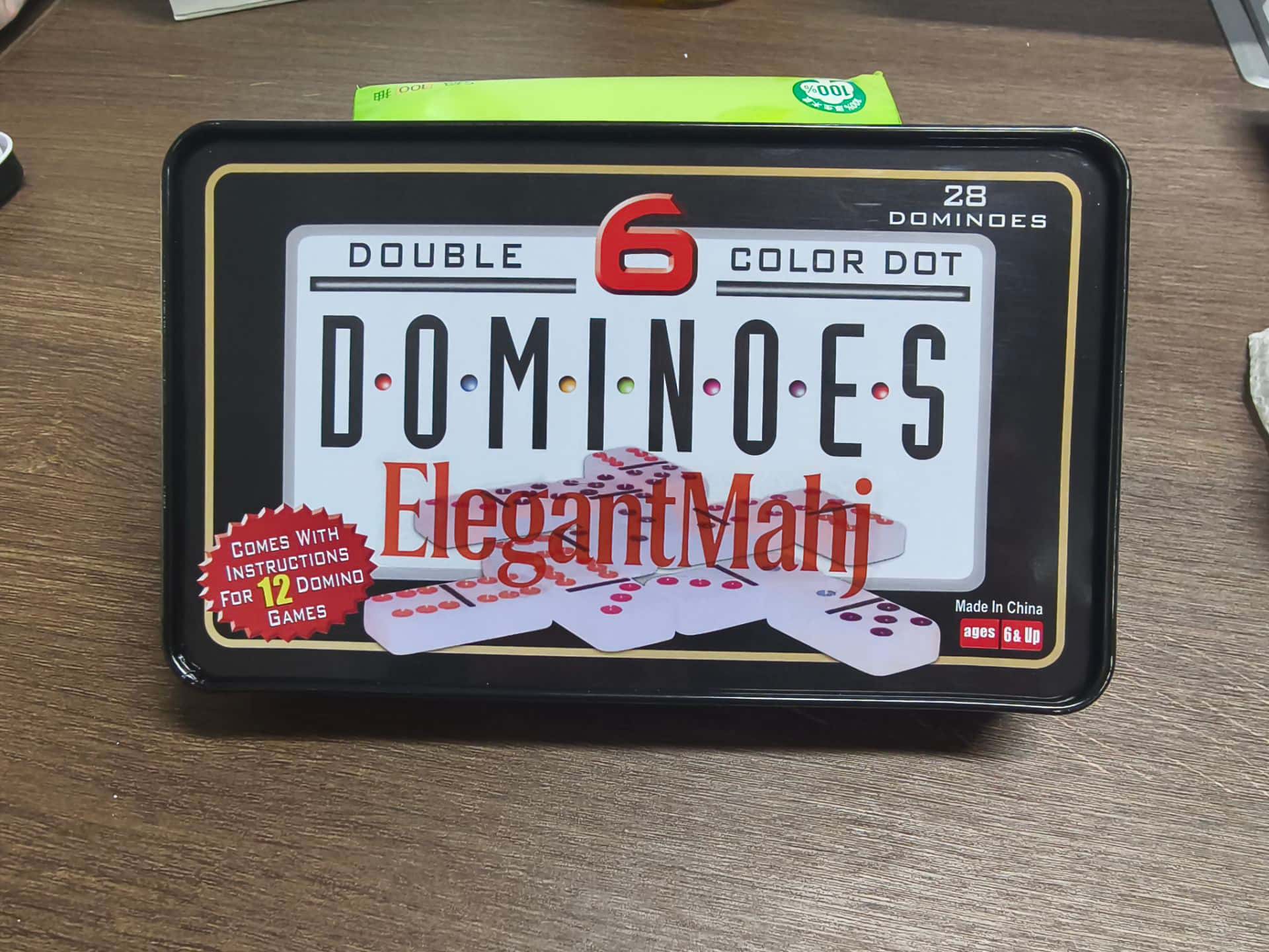 ElegantMahj Double Six Dominoe - Party Games Board Game avaliação e preço