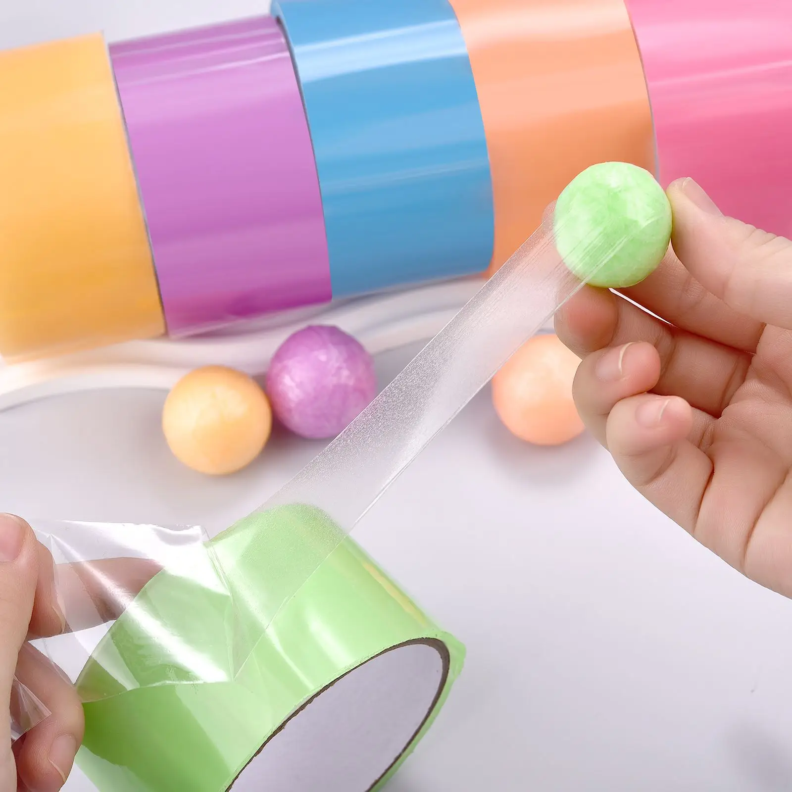 10M/Roll Sticky Ball Tapes Lum - Party Games Adults Funny avaliação e preço